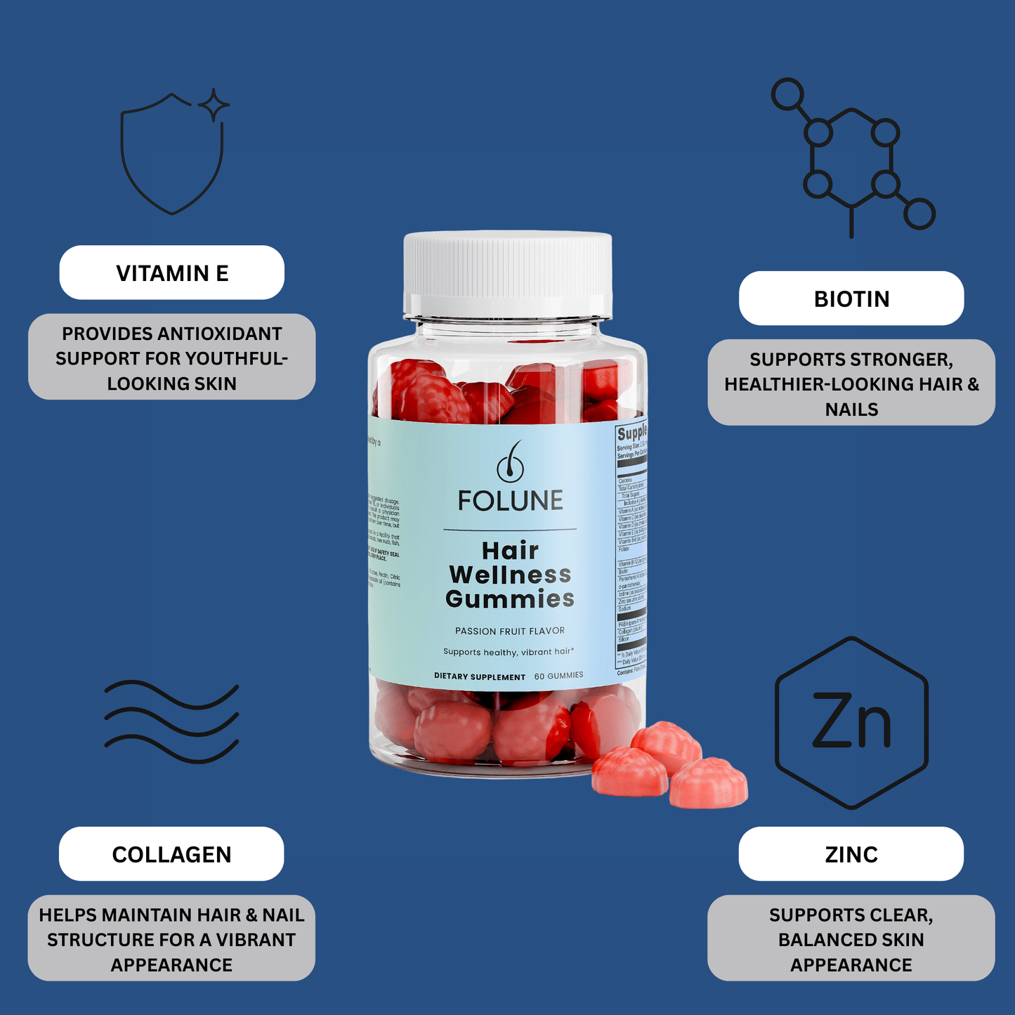 Folune™ Hair Wellness Gummies